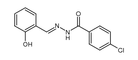 salicylaldehyde-4-chlorobenzoylhydrazone Structure