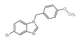 5-溴-1-(4-甲氧基苄基)-1H-苯并[d]咪唑结构式