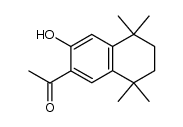 1-(3-hydroxy-5,5,8,8-tetramethyl-5,6,7,8-tetrahydro-naphthalen-2-yl)ethanone结构式