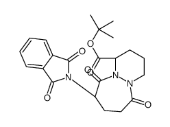 TERT-BUTYL (1S,9S)-6,10-DIOXO-9-PHTHALIMIDOOCTAHYDROPYRIDAZO[1,2-A][1,2]DIAZEPINE-1-CARBOXYLATE结构式
