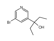 bromo-3 (ethyl-1 propanol-1)-5 pyridine结构式
