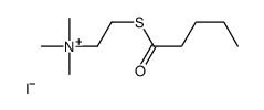 trimethyl(2-pentanoylsulfanylethyl)azanium,iodide结构式