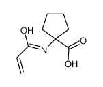 1-(prop-2-enoylamino)cyclopentane-1-carboxylic acid结构式