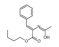 butyl 2-acetamido-3-phenylprop-2-enoate结构式