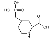 (2R,4R)-4-(phosphonomethyl)piperidine-2-carboxylic acid Structure