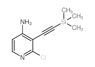 2-氯-3-((三甲基甲硅烷基)炔)吡啶-4-胺结构式