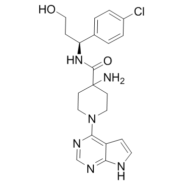 Capivasertib (AZD5363)结构式