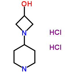 1-(4-哌啶基)-3-羟基氮杂环丁烷结构式