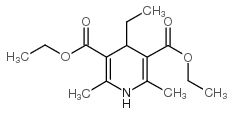 4-乙基-1,4-二氢-2,6-二甲基-3,5-吡啶二羧酸二乙酯结构式