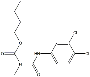 butyl n-(n-(3,4-dichlorophenyl)carbamoyl)-n-methylcarbamate Structure