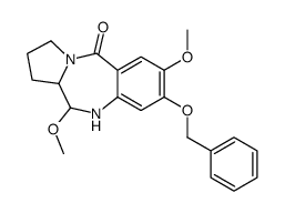 2,6-dimethoxy-3-phenylmethoxy-5,6,6a,7,8,9-hexahydropyrrolo[2,1-c][1,4]benzodiazepin-11-one结构式