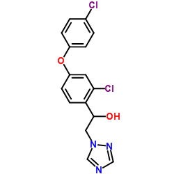 1-(2-chloro-4-(4-chlorophenoxy)phenyl)-2-(1H-1,2,4-triazol-1-yl)ethanol Structure