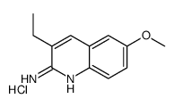 3-ethyl-6-methoxyquinolin-2-amine,hydrochloride Structure