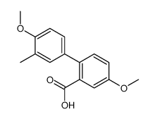 5-methoxy-2-(4-methoxy-3-methylphenyl)benzoic acid Structure