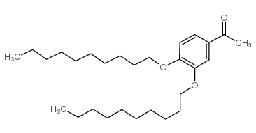 3,4-(十一烷氧基)苯乙酮结构式
