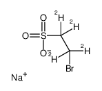 Sodium Bromoethanesulfonate-d4 Structure