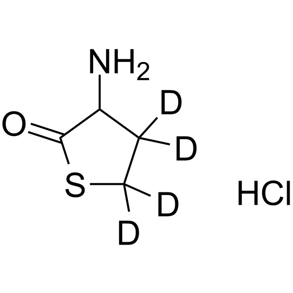 DL-[(2)H4]homocysteine thiolactone hydrochloride Structure