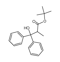 tert-Butyl-3-Hydroxy-2-methyl-3,3-diphenylpropanoate结构式