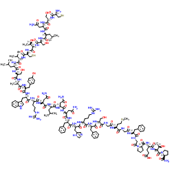 Calcitonin (porcine) trifluoroacetate salt structure