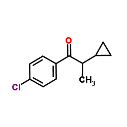 1-(4-氯苯基)-2-环丙基-1-丙酮结构式