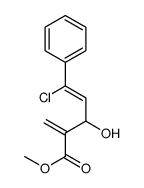 methyl (Z)-5-chloro-3-hydroxy-2-methylidene-5-phenylpent-4-enoate Structure