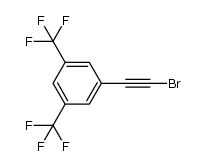 1-(bromoethynyl)-3,5-bis(trifluoromethyl)benzene结构式