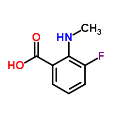 3-氟-2-(甲基氨基)苯甲酸结构式