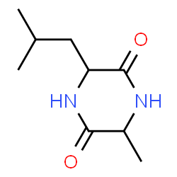 2,5-Piperazinedione,3-methyl-6-(2-methylpropyl)-,trans-(9CI)结构式