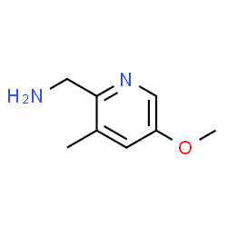 5-甲氧基-3-甲基吡啶-2-甲胺结构式