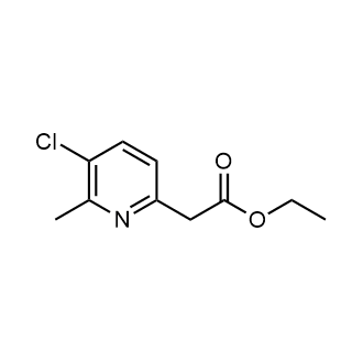 2-(5-氯-6-甲基-2-吡啶基)乙酸乙酯结构式