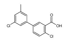 2-chloro-5-(3-chloro-5-methylphenyl)benzoic acid Structure