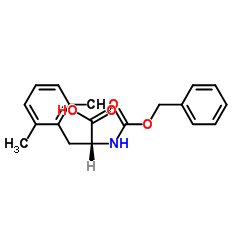 Cbz-2,6-Dimethy-D-Phenylalanine结构式