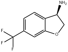 (R)-6-(三氟甲基)-2,3-二氢苯并呋喃-3-胺结构式