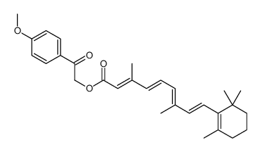 Retinoic acid,2-(4-methoxyphenyl)-2-oxoethyl ester, 13-cis- Structure