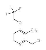 2-氯甲基-3-甲基-4-(2,2,2-三氟乙氧基)吡啶结构式