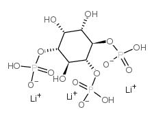 D-肌醇-1,4,5-三磷酸三锂盐结构式