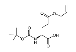 (S)-5-(烯丙氧基)-2-((叔丁氧基羰基)氨基)-5-氧代戊酸结构式
