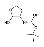 (2-羟基-3-四氢呋喃)-氨基甲酸叔丁酯结构式