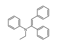 N-(1,2-diphenylvinyl)-N-ethylaniline结构式