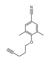 3,5-dimethyl-4-pent-4-ynoxybenzonitrile结构式