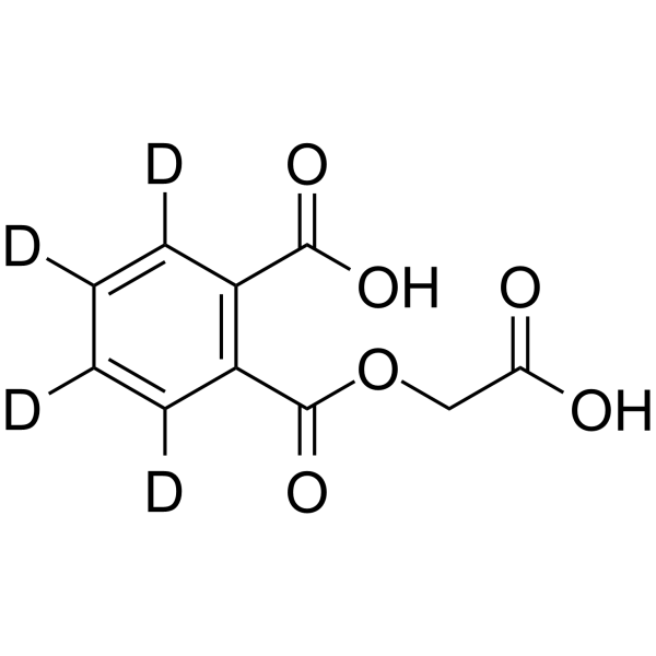 Mono(carboxyMethyl) phthalate-d4结构式