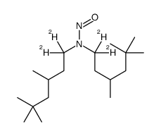 N-Nitroso-N,N-di(3,5,5-trimethylhexyl)amine-d4 Structure