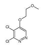 3,4-dichloro-5-(2-methoxyethoxy)pyridazine Structure