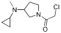 2-Chloro-1-[3-(cyclopropyl-Methyl-aMino)-pyrrolidin-1-yl]-ethanone Structure