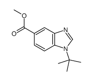 甲基1-(叔丁基)-1H-苯并[d]咪唑-5-羧酸结构式
