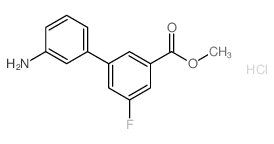 3-氨基-5-氟-[1,1-联苯]-3-羧酸甲酯盐酸盐结构式