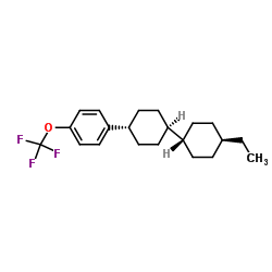 反,反-4'-乙基-4-(4-三氟甲氧基苯基)联环己烷结构式