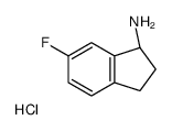 (S)-6-氟茚-1-胺盐酸盐结构式