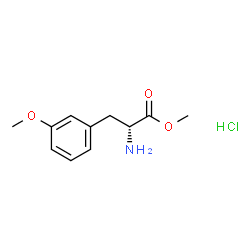 (R)-2-氨基-3-(3-甲氧基苯基)丙酸甲酯盐酸盐结构式