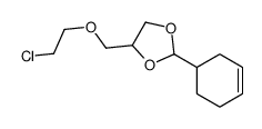 4-(2-chloroethoxymethyl)-2-cyclohex-3-en-1-yl-1,3-dioxolane结构式